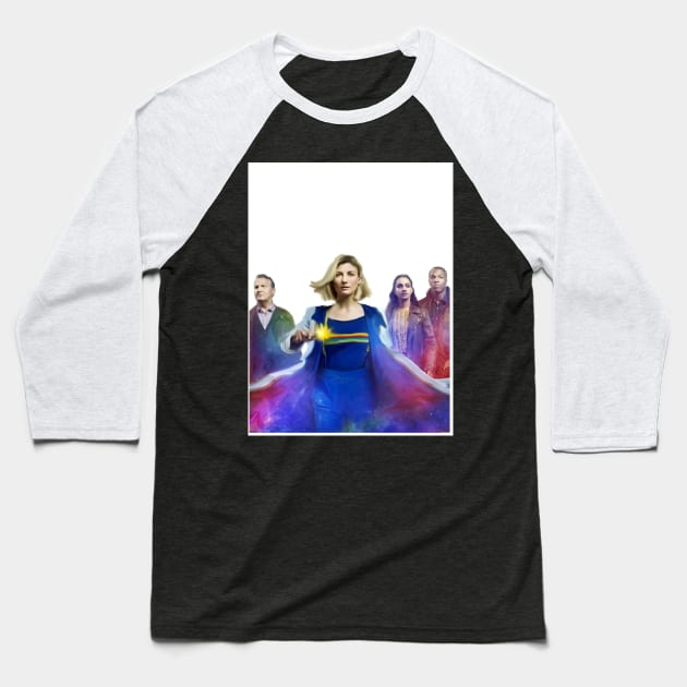 Jodie Series 12 The Doctor is back Baseball T-Shirt by Diversions pop culture designs